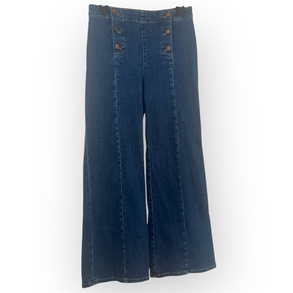 Boden The Helston Sailor Denim Jean Wide Leg Women’s Sz 4P - Picture 14 of 15
